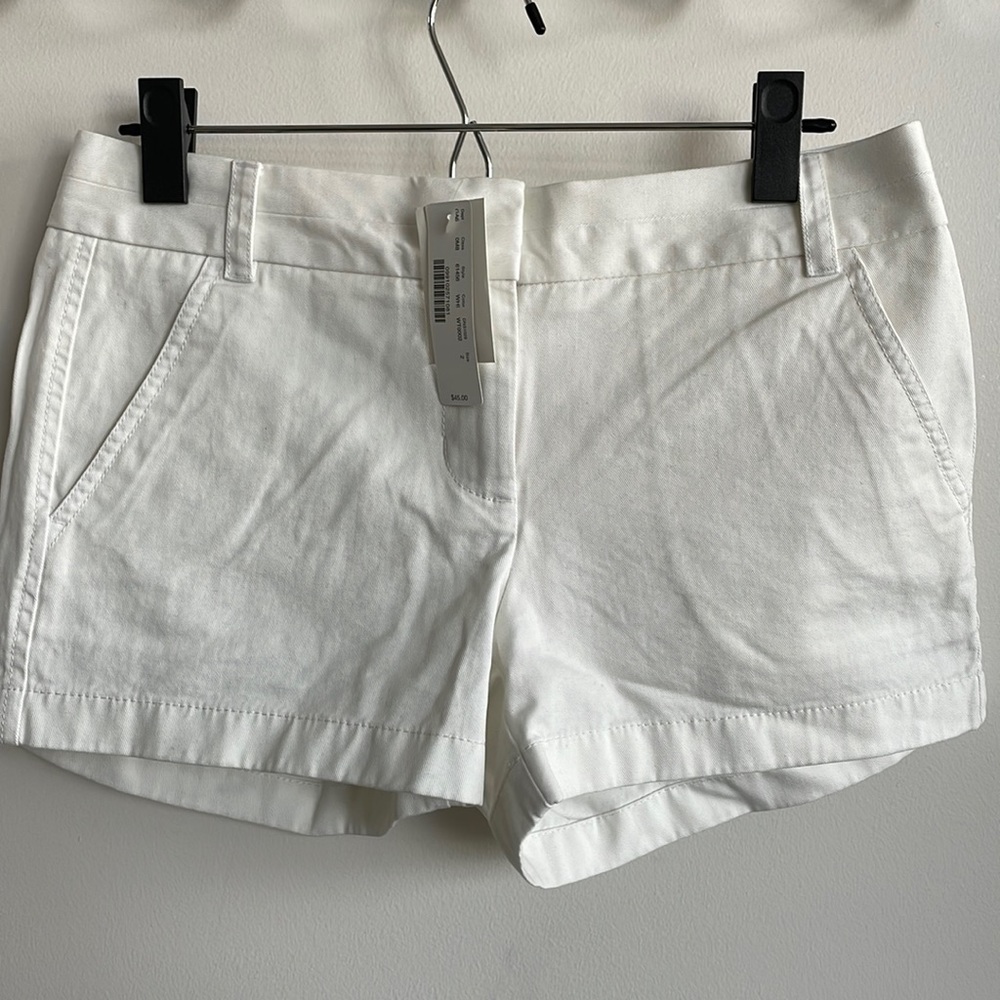 New with Tags - JCrew Chino White Shorts - Women’s Size 2